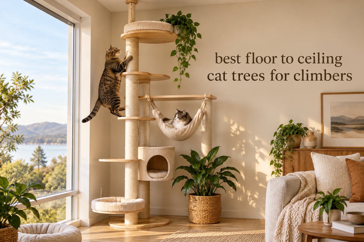 best floor to ceiling cat trees for climbers