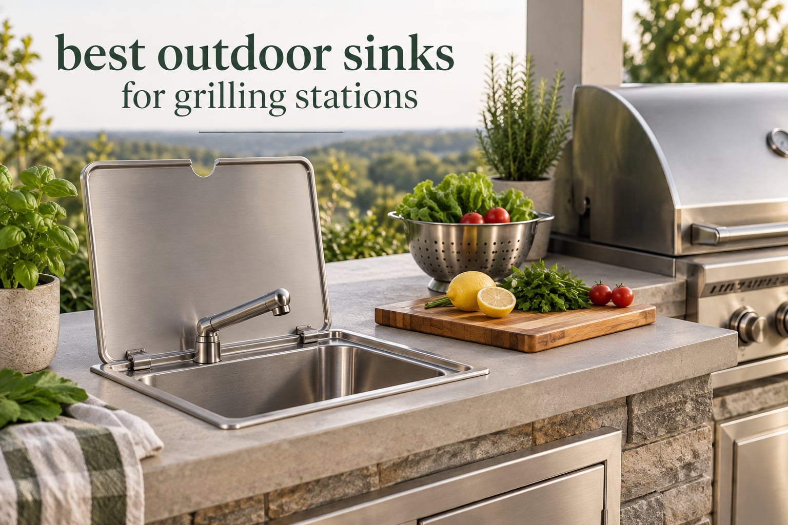 best outdoor sinks for grilling stations