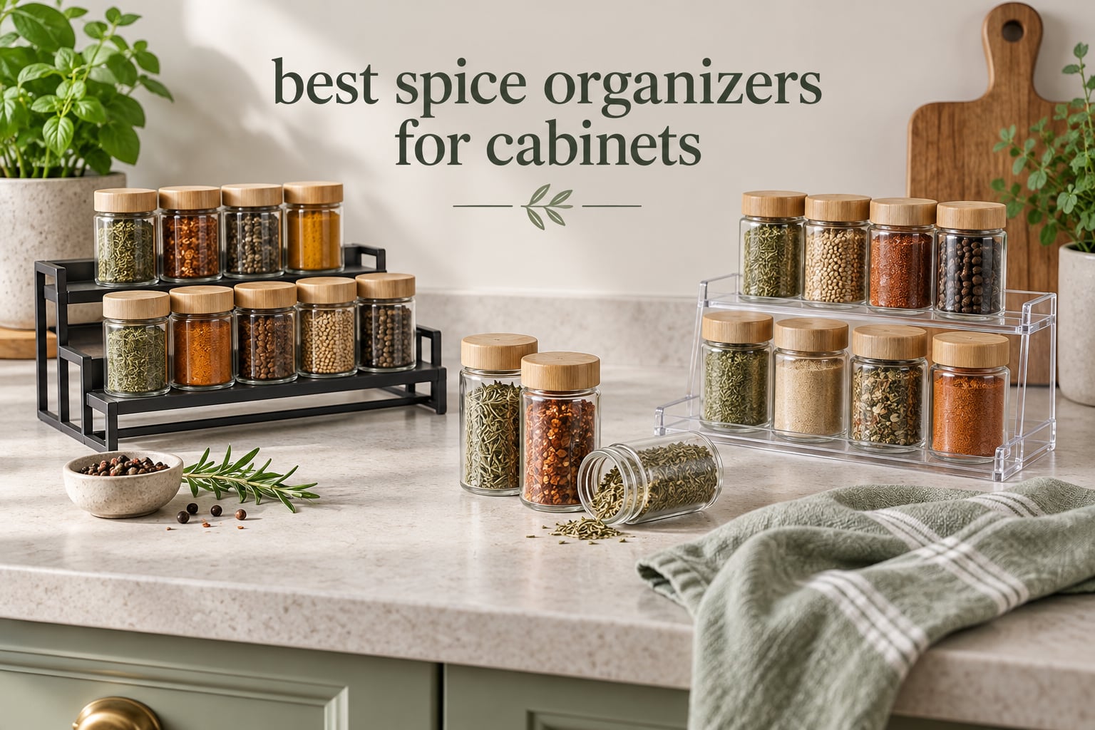 best spice organizers for cabinets