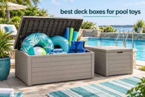 best deck boxes for pool toys