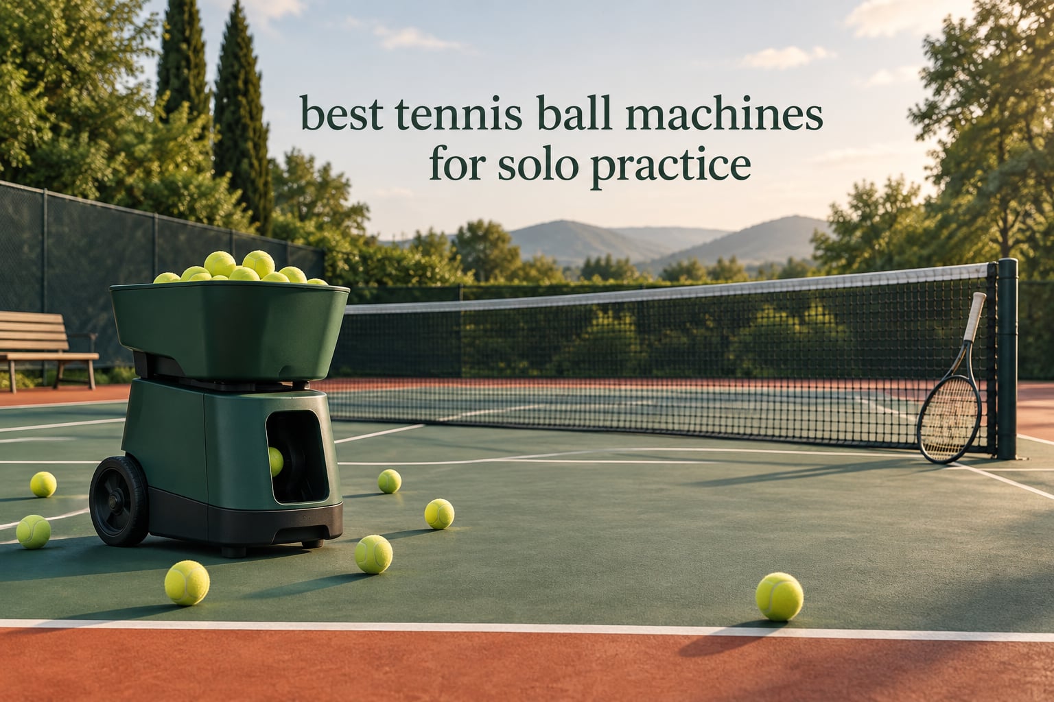 best tennis ball machines for solo practice