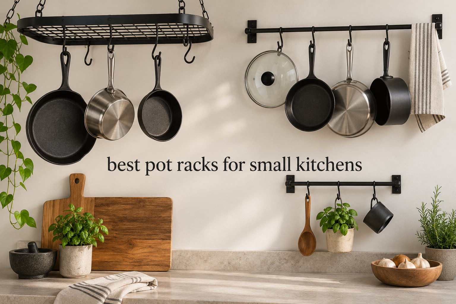 best pot racks for small kitchens